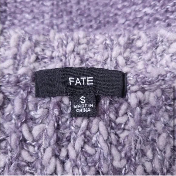 Fate Claritin’s Purple Textured Sweater - Picture 3 of 9